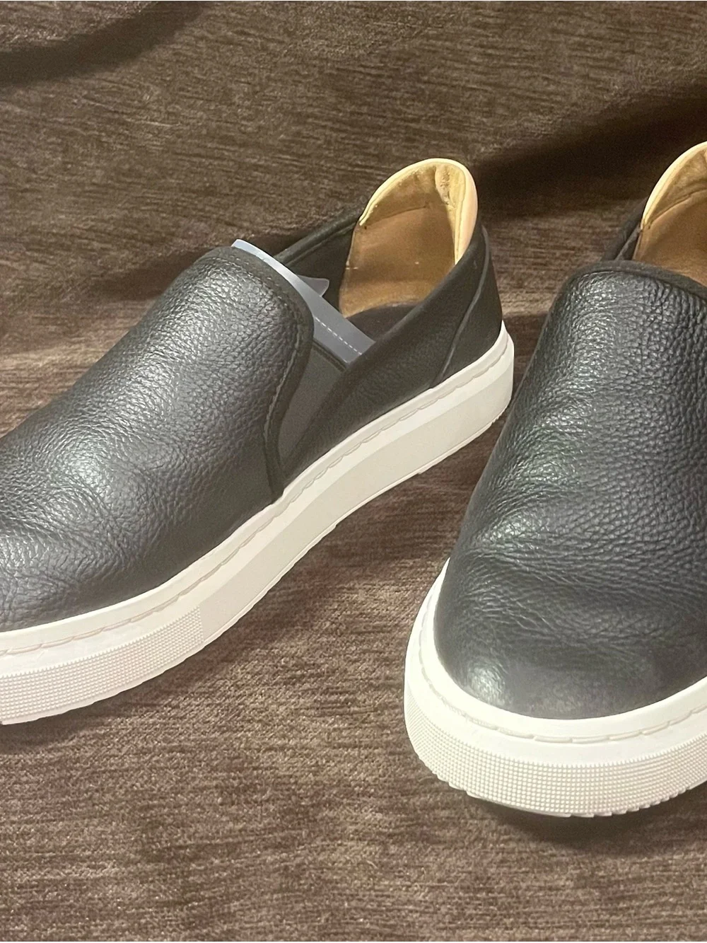 Women's UGG Almeda Black Slip-On Leather Sneakers - Casual Comfort